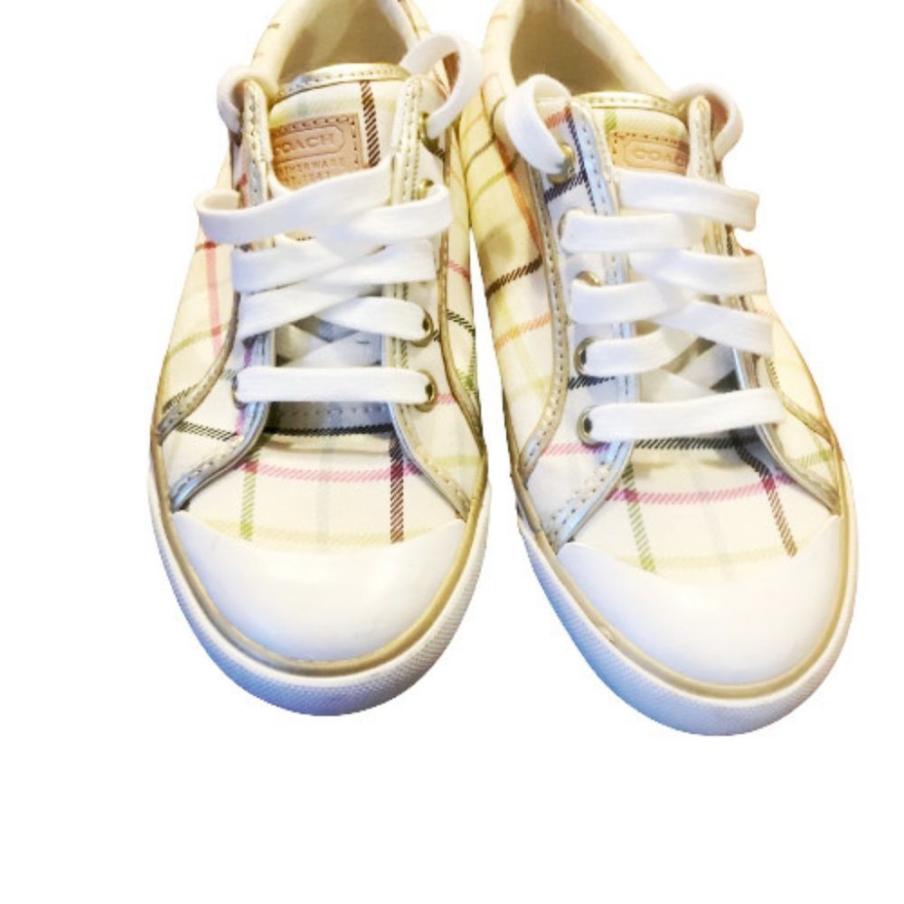 COACH Barrett Sneakers Tattersall Plaid